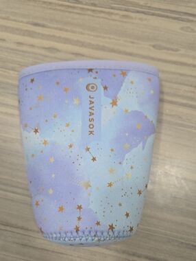 JAVASOK Purple Starry  Cup Sleeve  Medium 24-28oz